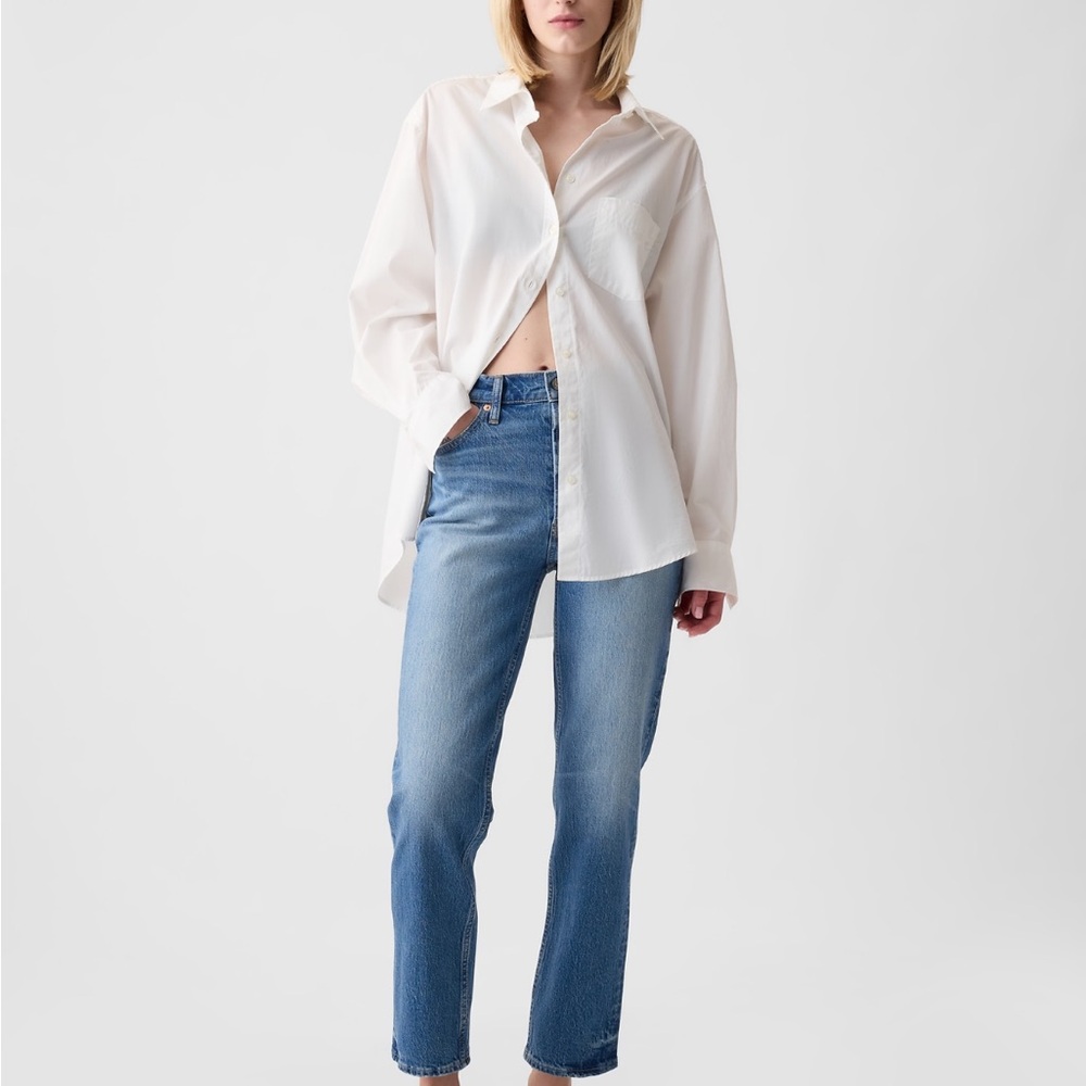 GAP Women's Straight Leg Jeans - Blue